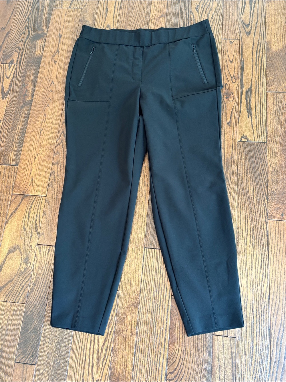Lane Bryant Black Cropped Pull-On Ponte Trousers